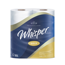 Whisper Gold Toilet Roll